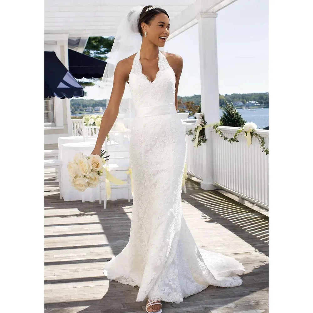 david's bridal halter neck dress David's Bridal Collection, Halter top Wedding Dress